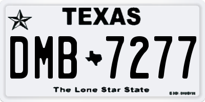 TX license plate DMB7277