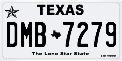 TX license plate DMB7279