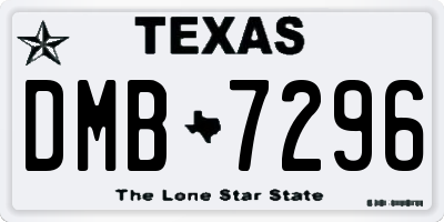 TX license plate DMB7296