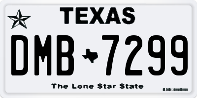 TX license plate DMB7299