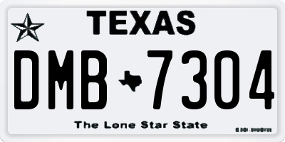TX license plate DMB7304