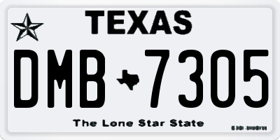TX license plate DMB7305
