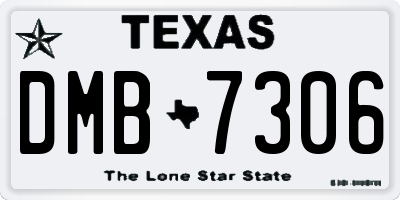 TX license plate DMB7306