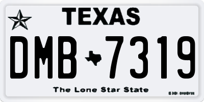 TX license plate DMB7319