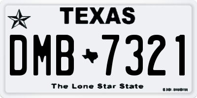 TX license plate DMB7321