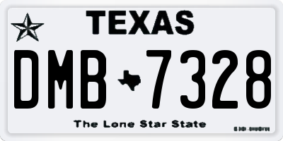 TX license plate DMB7328