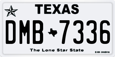 TX license plate DMB7336
