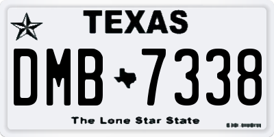 TX license plate DMB7338