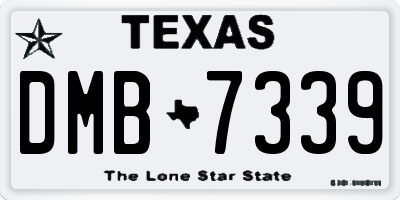 TX license plate DMB7339
