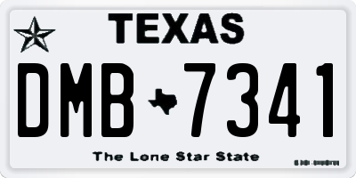 TX license plate DMB7341