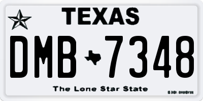 TX license plate DMB7348