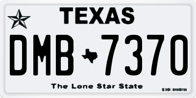 TX license plate DMB7370