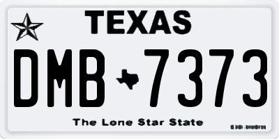 TX license plate DMB7373
