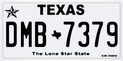 TX license plate DMB7379