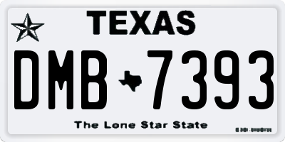 TX license plate DMB7393