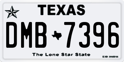TX license plate DMB7396
