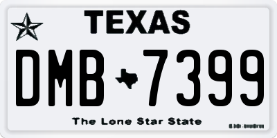 TX license plate DMB7399