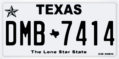 TX license plate DMB7414