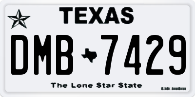 TX license plate DMB7429