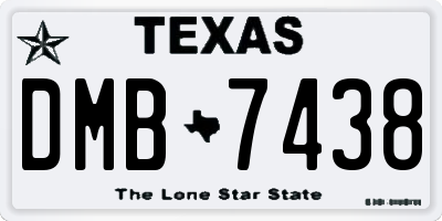 TX license plate DMB7438