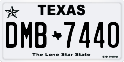 TX license plate DMB7440