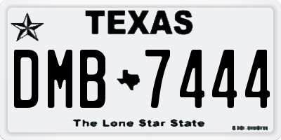 TX license plate DMB7444