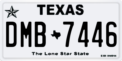 TX license plate DMB7446