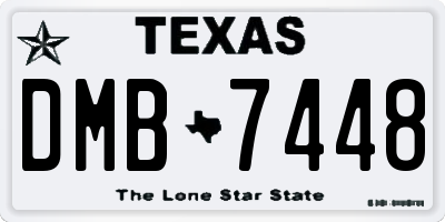 TX license plate DMB7448