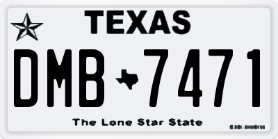 TX license plate DMB7471