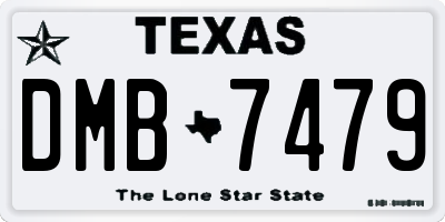 TX license plate DMB7479