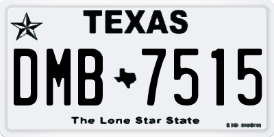 TX license plate DMB7515