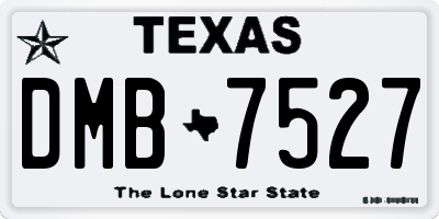 TX license plate DMB7527