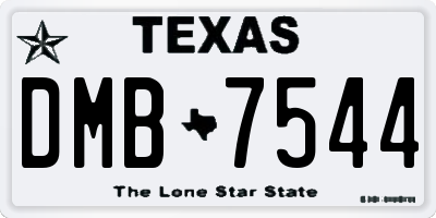 TX license plate DMB7544