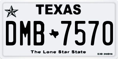 TX license plate DMB7570