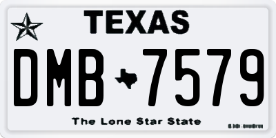 TX license plate DMB7579
