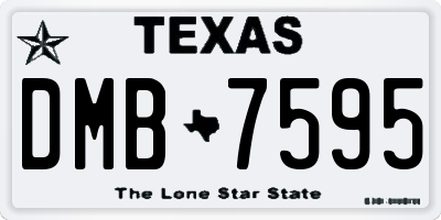 TX license plate DMB7595