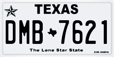 TX license plate DMB7621