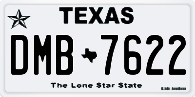 TX license plate DMB7622