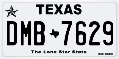 TX license plate DMB7629