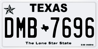 TX license plate DMB7696