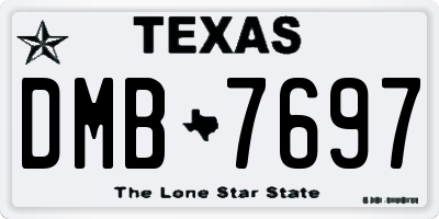 TX license plate DMB7697
