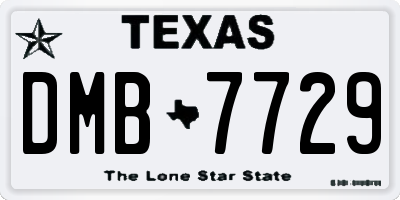 TX license plate DMB7729