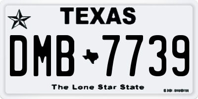 TX license plate DMB7739