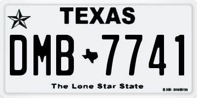 TX license plate DMB7741