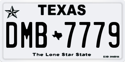 TX license plate DMB7779