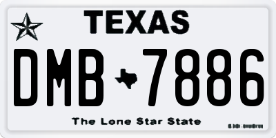 TX license plate DMB7886