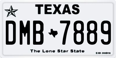 TX license plate DMB7889
