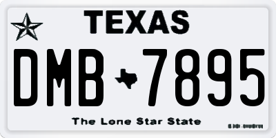 TX license plate DMB7895