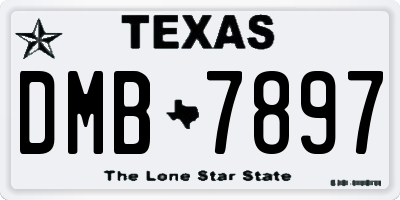 TX license plate DMB7897