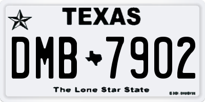 TX license plate DMB7902